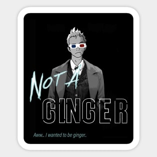 Not a ginger Sticker